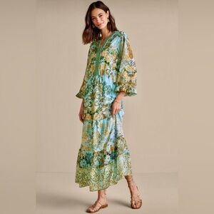Soft Surroundings Floral Bohemian Maxi Dress